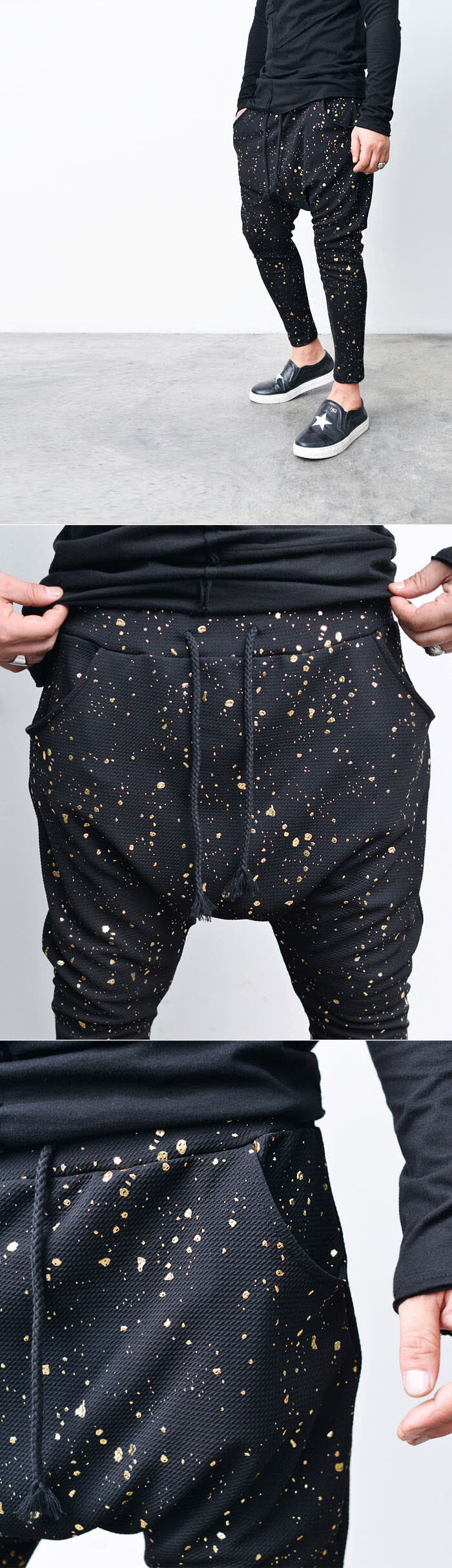 mens gold sweatpants